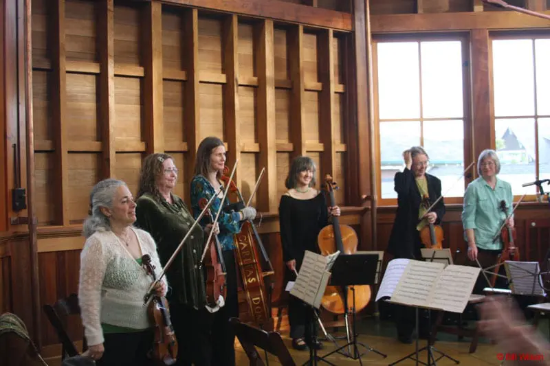 The musicians getting ready to take a bow. Photo by Bill Wilson.