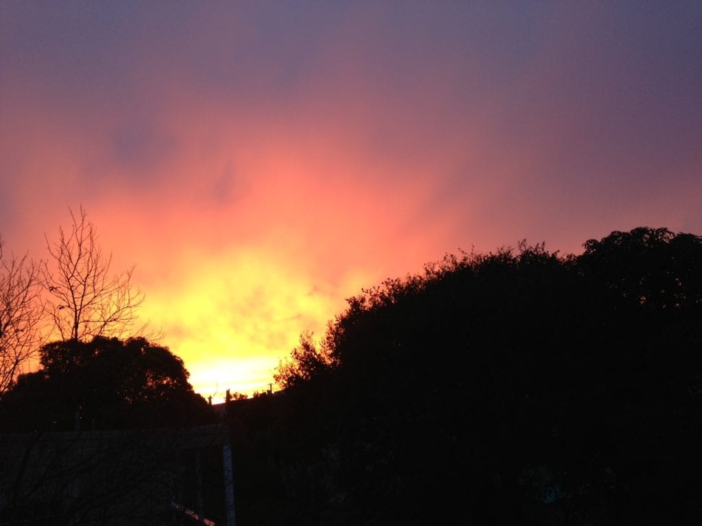 The sunrise from Chenery St., Dec. 14, 2012. 
