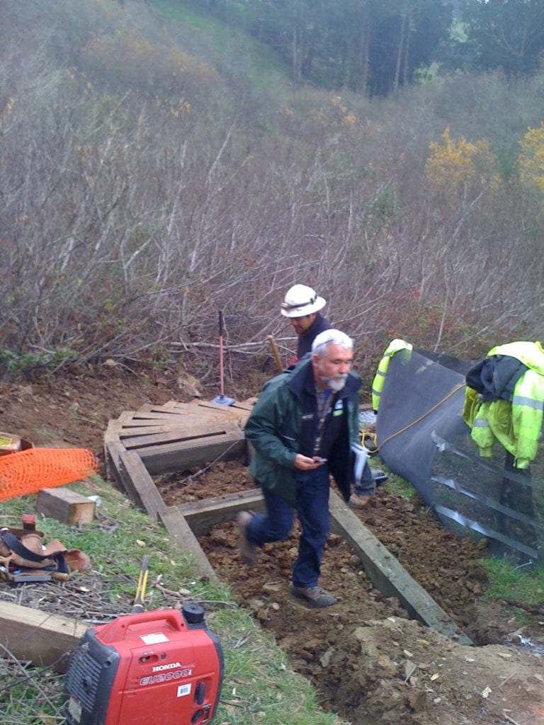 Christopher Campbell, NAP manager, inspecting box steps on January 23.