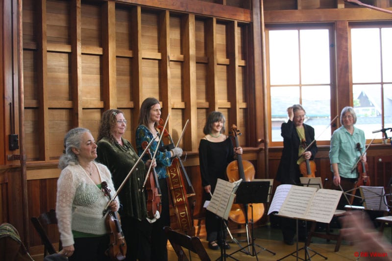 The musicians getting ready to take a bow. Photo by Bill Wilson.