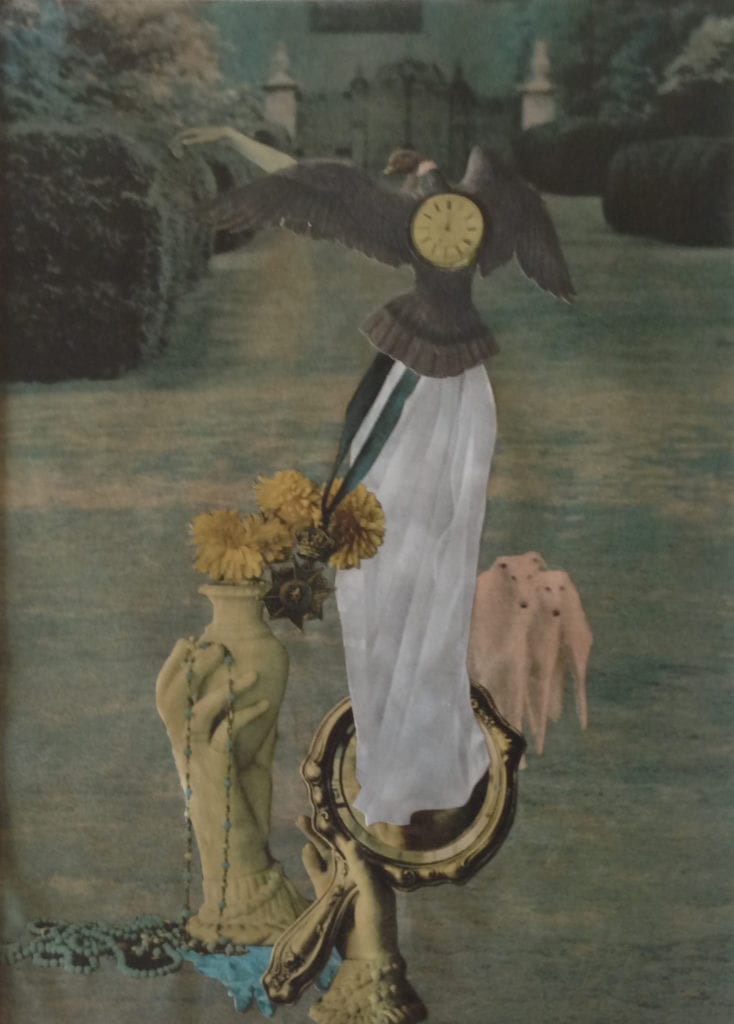 Jean Conner Formal Garden Paper collage, 1966 12 3/4 x 9