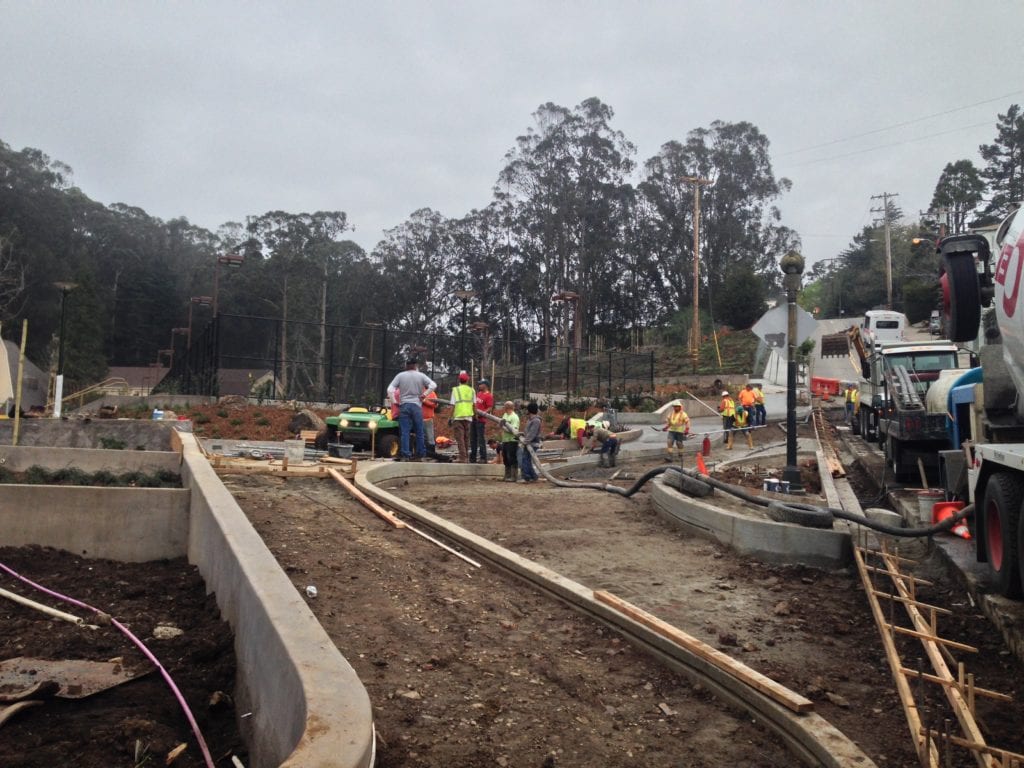 Glen Park Recreation Center Playground Project only days from completion. Ribbon cutting ceremony scheduled for March 15. Photo taken on March 5, 2014