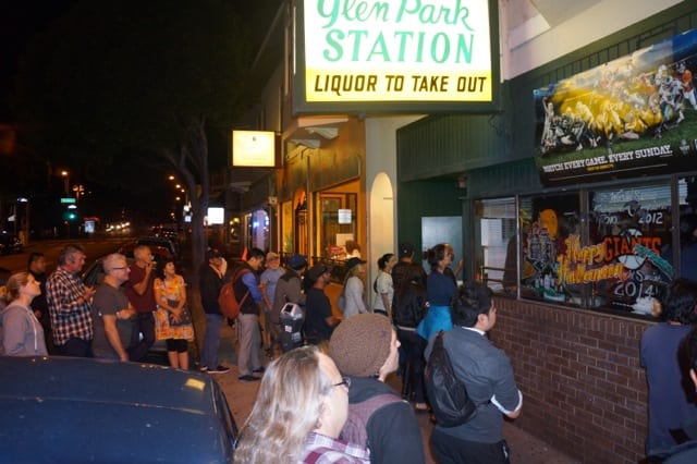 Waiting outside the Glen Park Station.. Photo: Steven Labovsky