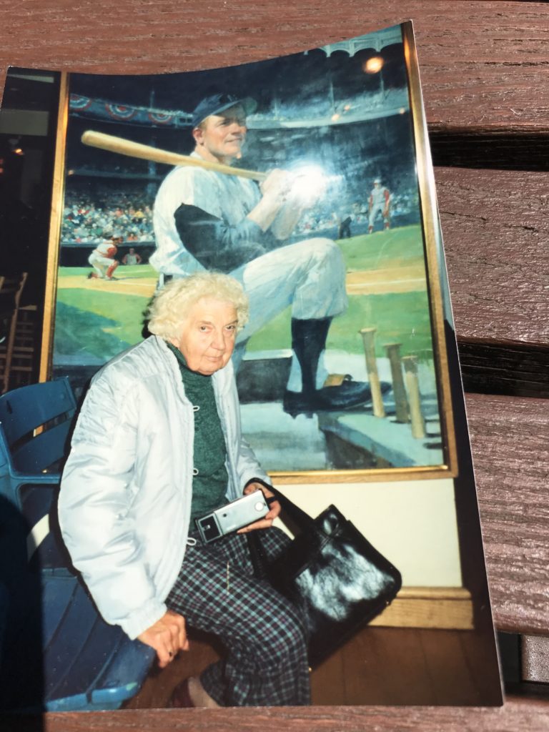 Thelma Williams at Mickey Mantle restaurant in NYC