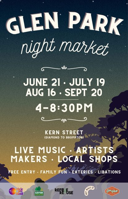 2025 Glen Park Night Market poster
