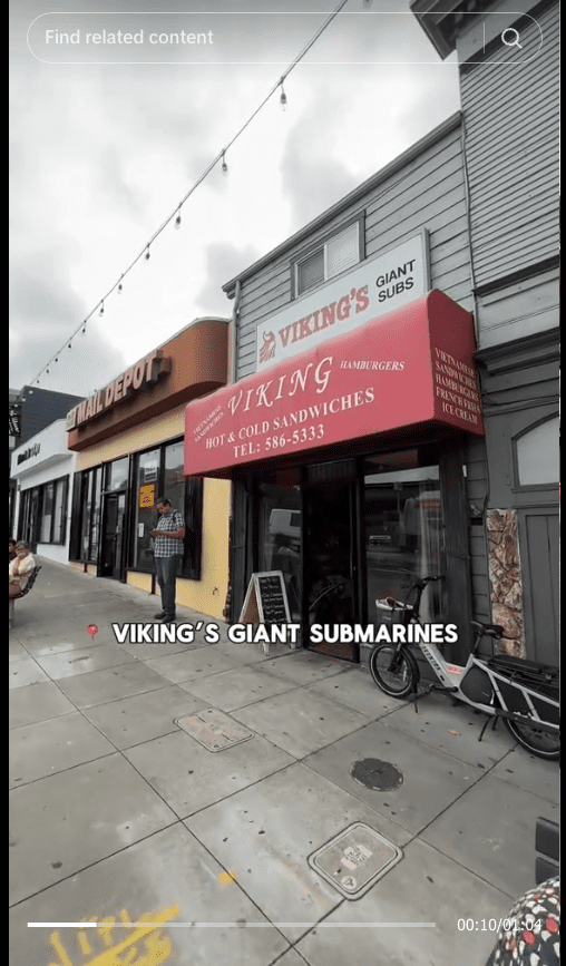 Viking Giant Subs sign