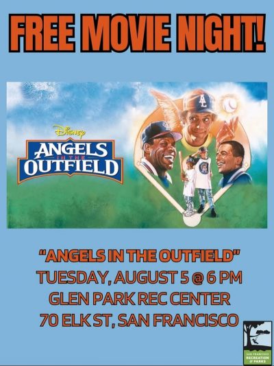 FREE MOVIE NIGHT at the Glen Park Rec Center! Tuesday August 5th, 6pm

“ANGELS IN THE OUTFIELD” will be showing! 

Snacks provided by GPA member @jamieennissf 

#funcheapsf #glenparkrec #family #freemovie #glenpark