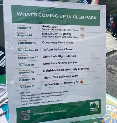 What’s Coming Up in Glen Park!